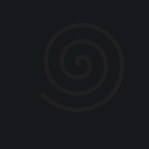 Dark theme: A spiral that looks snail shell-ish
